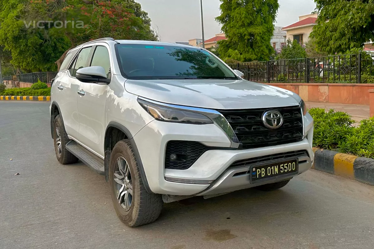 White Toyota Fortuner Rental